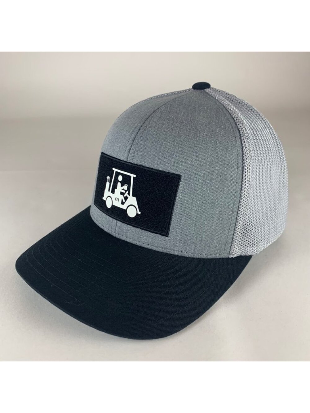 Travis Mathew Golf Mens Gray Black Snapback Trucker Hat